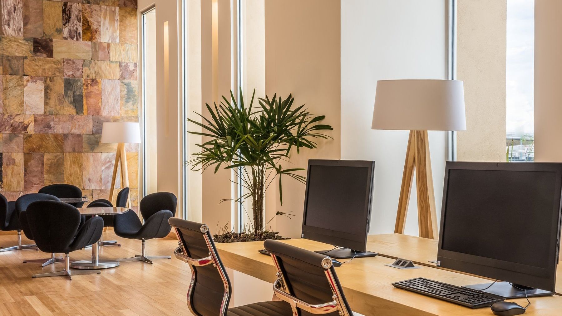 Interior of the business center at FI Silao Puerto Interior