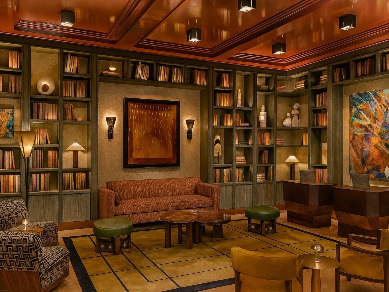 Thompson By Hyatt Hotel_Rome_Library