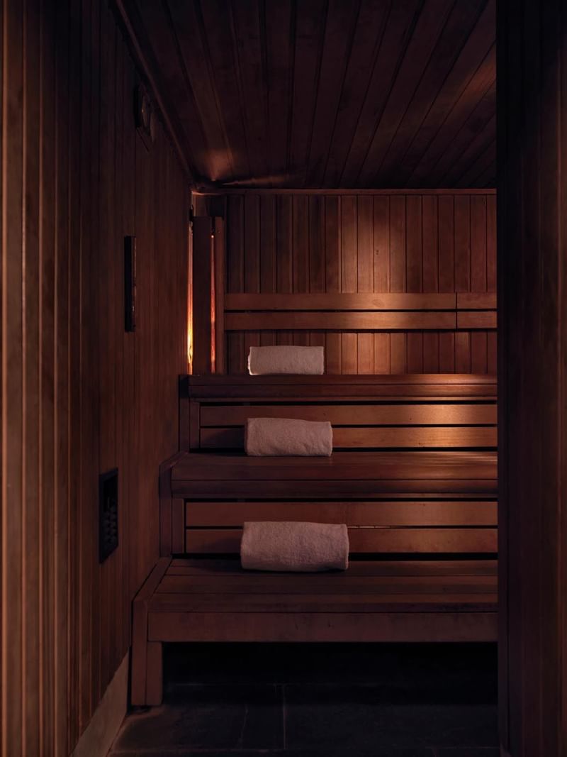 A Steam room in May Fair Spa at The May Fair Hotel London
