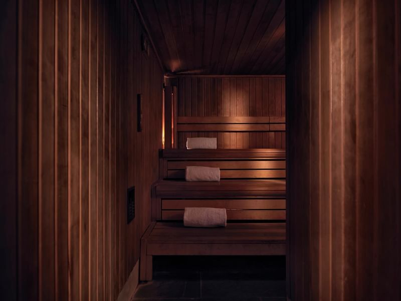 A Steam room in May Fair Spa at The May Fair Hotel London