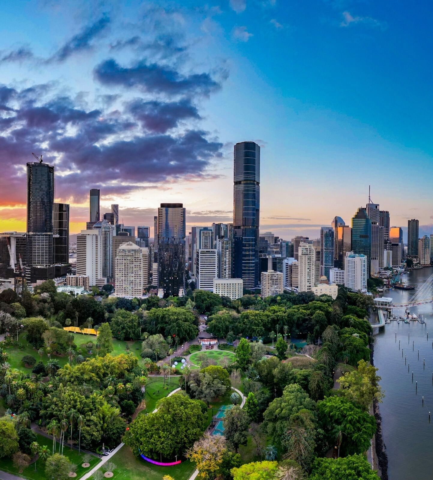 Brisbane view from Royal on the Park