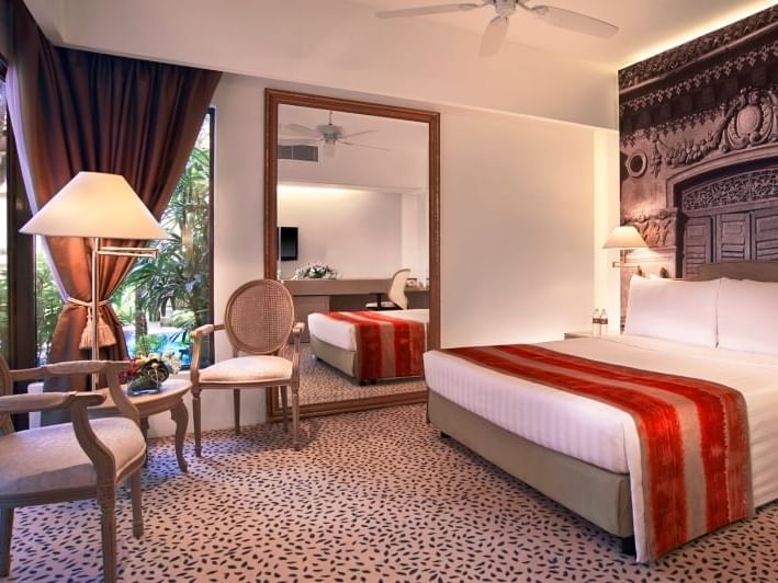 deluxe poolside room accommodation in goodwood park hotel singapore