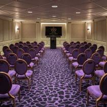 Chair arrangement in Venezia room at Palazzo Versace Dubai