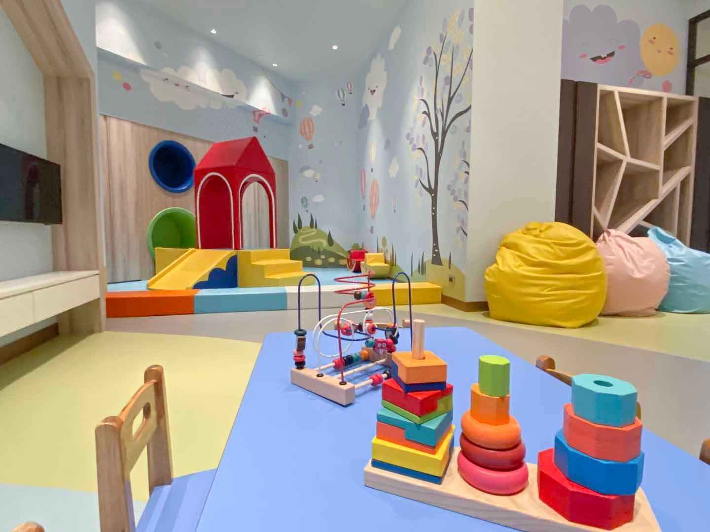 Kids indoor playing area with toys at Chatrium Grand Bangkok