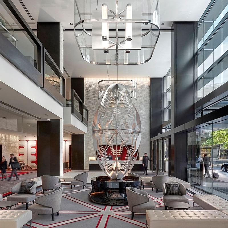 Ground floor lobby & lounge at Crown Promenade Melbourne