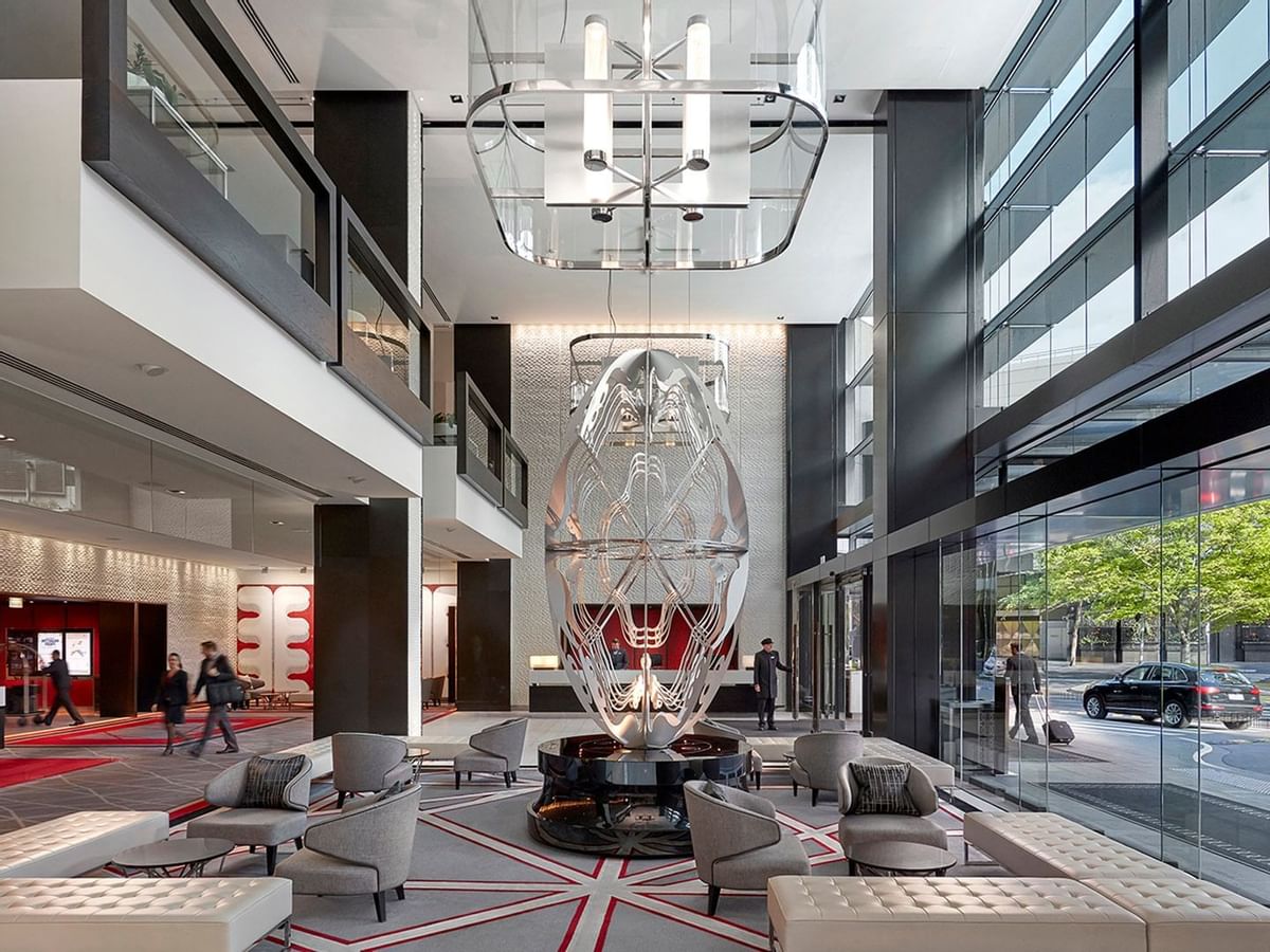 Ground floor lobby & lounge at Crown Promenade Melbourne