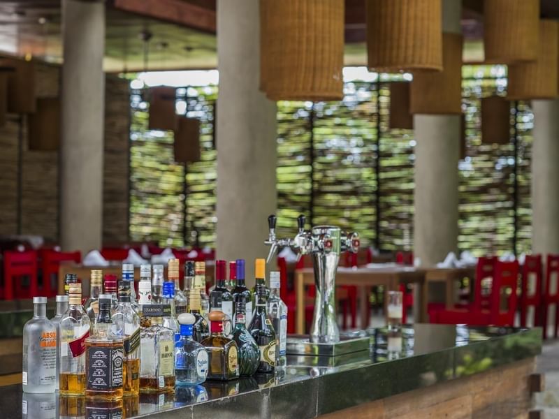Lobby bar area at The Explorean Cozumel