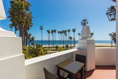 Ocean view from Penthouse terrace at Santa Barbara Inn