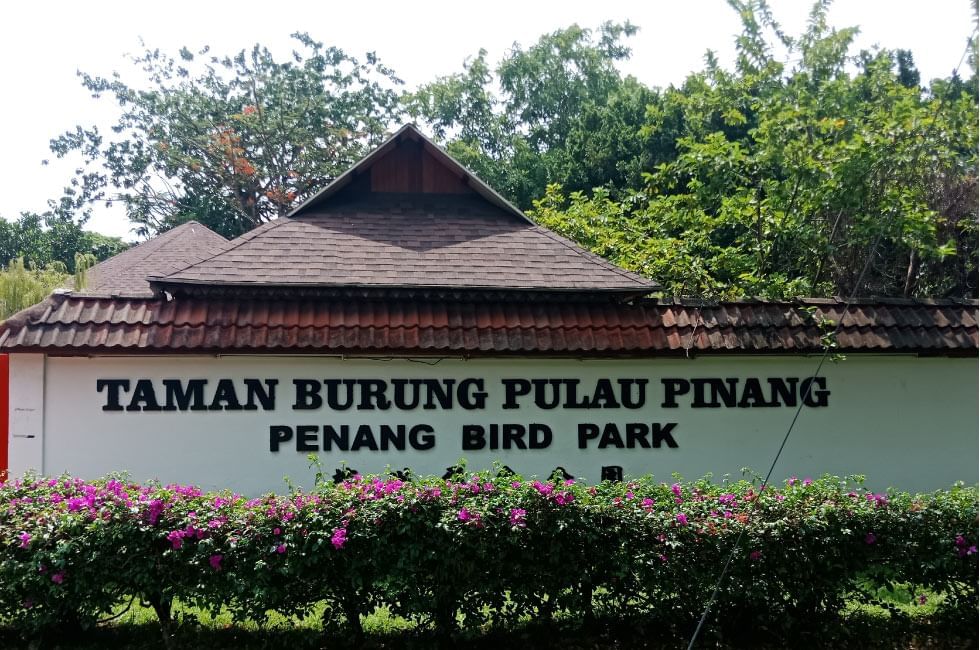 Signboard of Penang Bird Park near Sunway Hotel Seberang Jaya