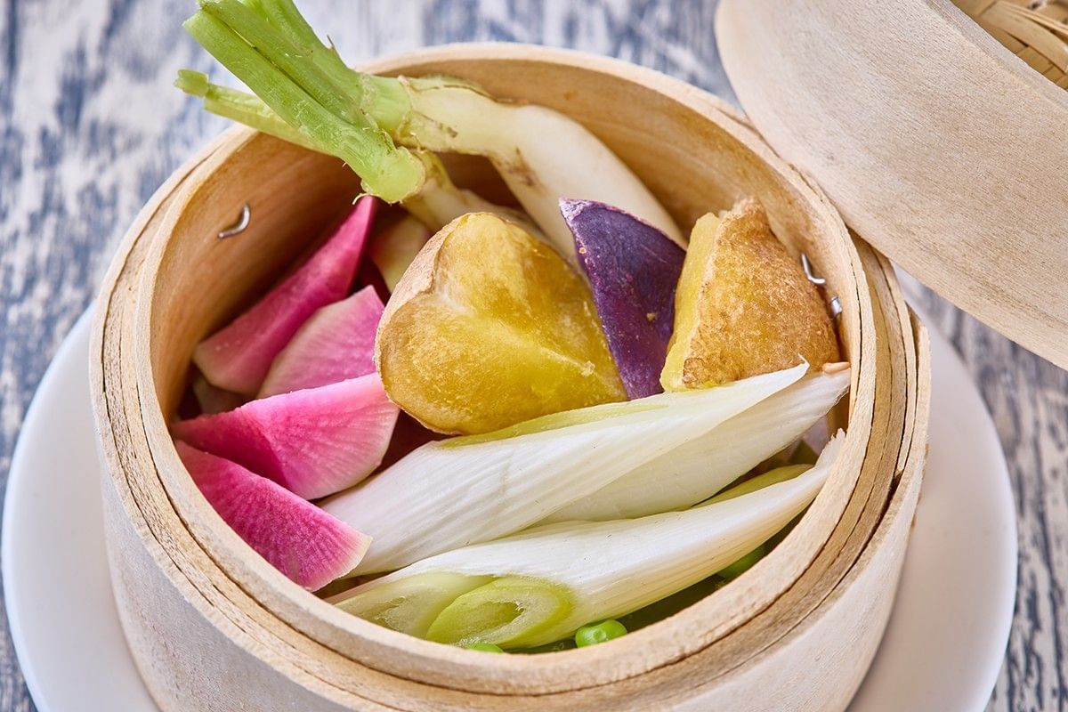 い＝蒸したジャガイモ