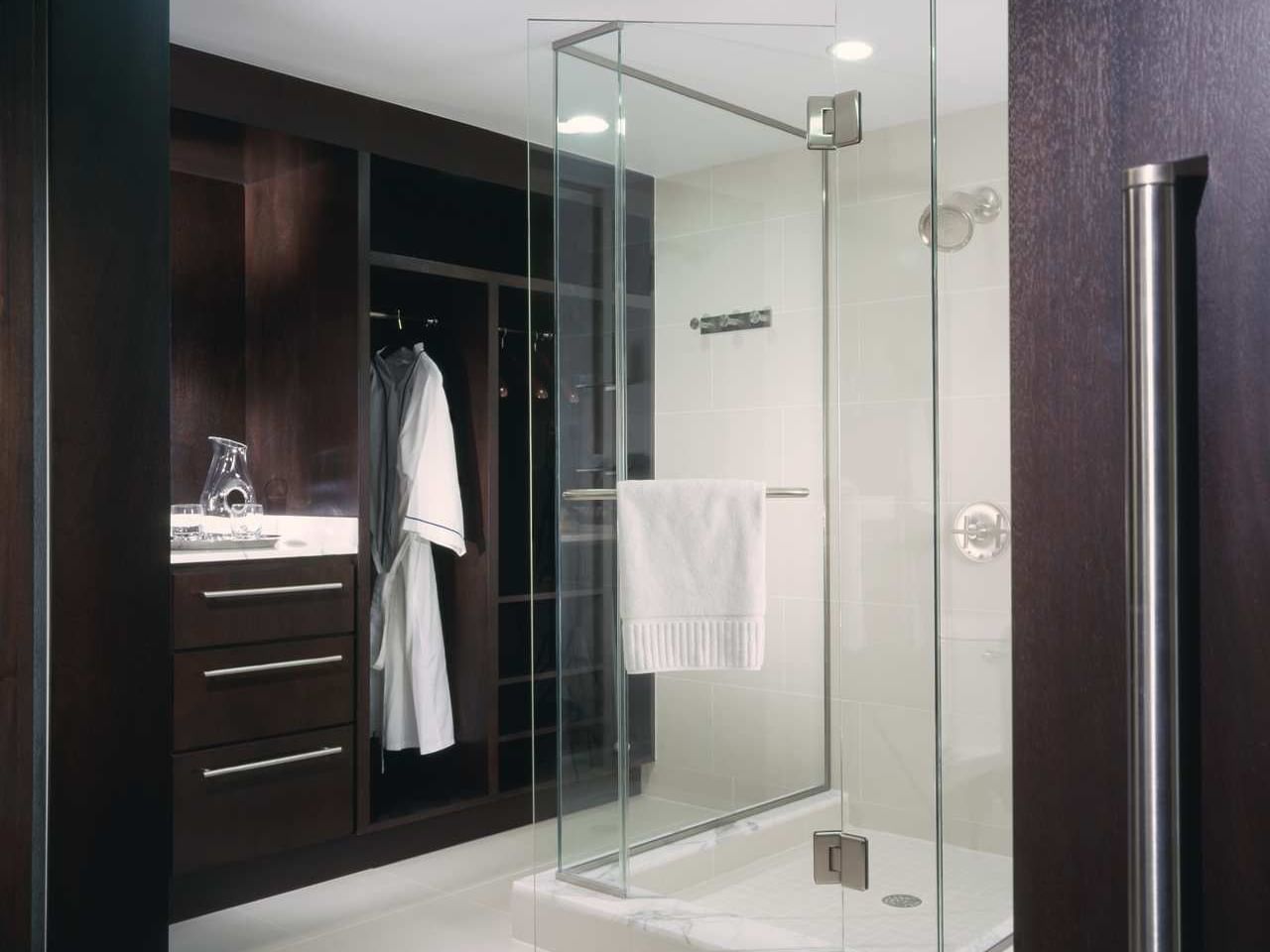Bathroom in oceanfront room at The Condado Plaza Hilton