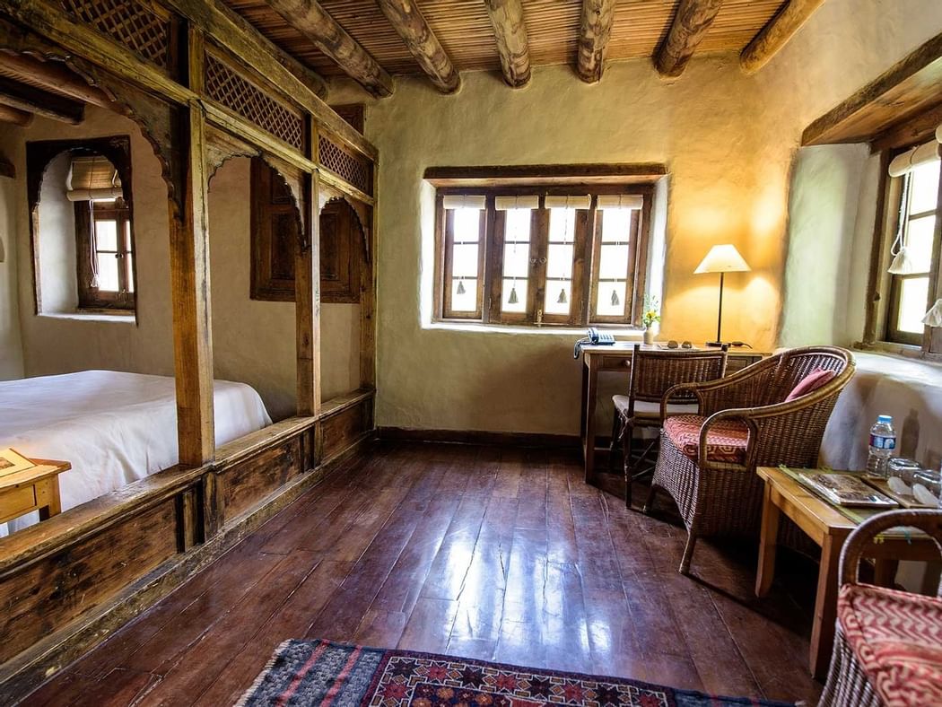 Interior of Standard Rooms at Shigar Fort Residence