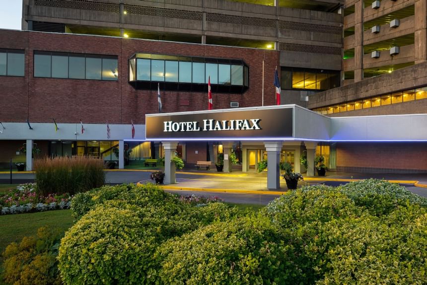 Exterior view of front entrance at Hotel Halifax