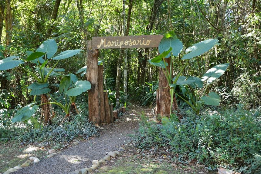 Entrance of Mariposario near Grand Hotels Lux