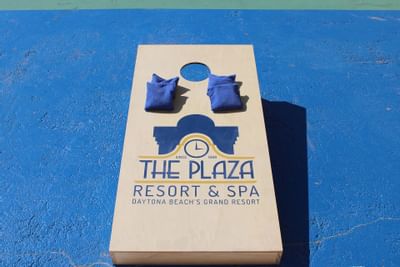 Corn hole at The Plaza Resort & Spa