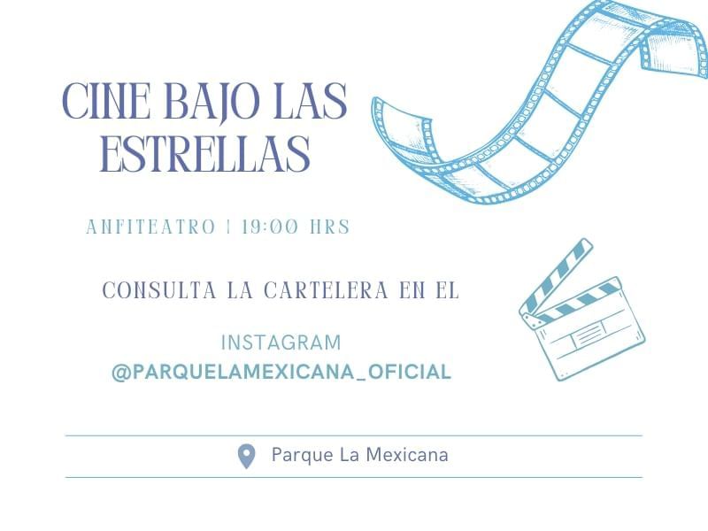 Poster for the Cine Bajo Las Estrellas event used at Live Aqua Resorts and Residence Club