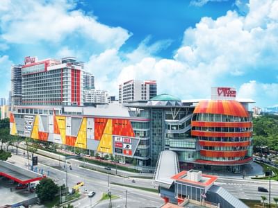 Distance view of Sunway Velocity Mall near Sunway Velocity Hotel