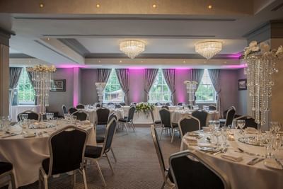 Interior view of Whitmore Suite for event at Orsett Hall Hotel
