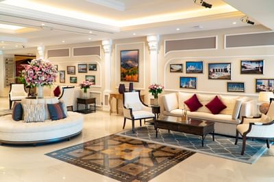 Lobby at Al Ain Palace Hotel in Abu Dhabi, United Arab Emirates