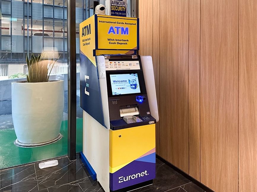 Convenient on-site ATM located within Imperial Lexis, a key facility for guests in our luxury hotel suites.