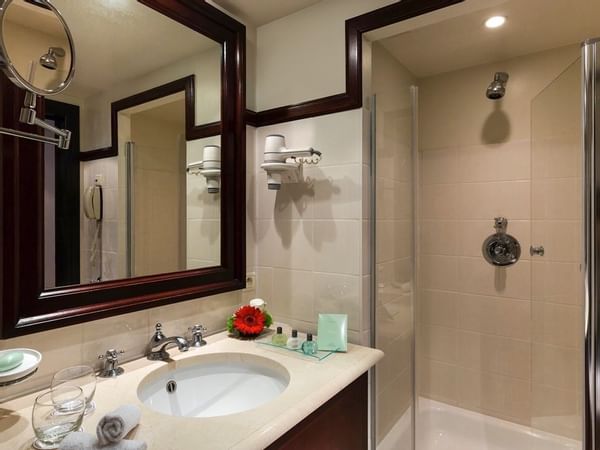Bathroom vanity in Premium Bathroom at Warwick Hotel Barsey