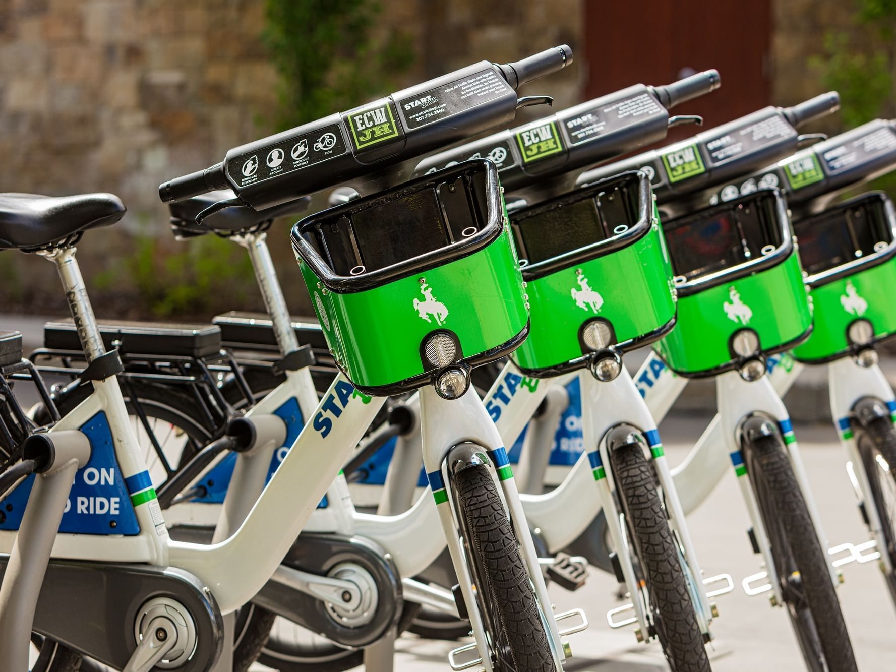 Start bike rentals at the Wyoming Inn