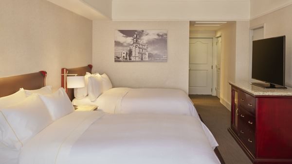 Twin beds in Superior Room, 2 Double at FA Hotels & Resorts