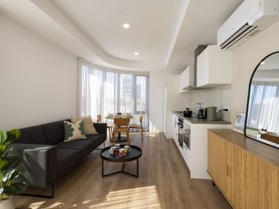 UniLodge Perth Central -4 bed multishare living
