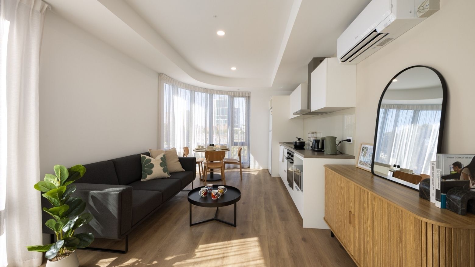 UniLodge Perth Central -4 bed multishare living