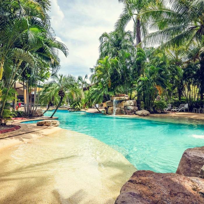 Outdoor pool area at Darwin Airport Hotels