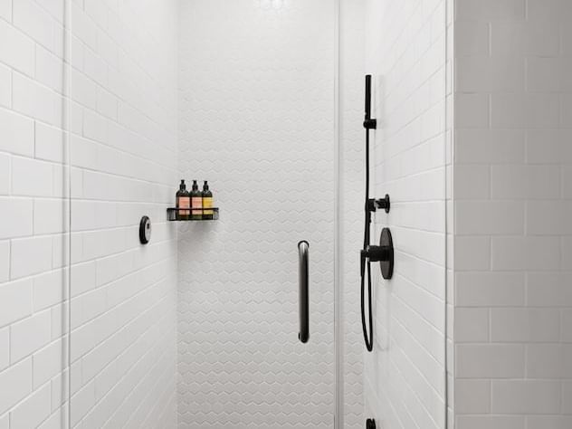 Steam shower in Manhattan Suite at Gansevoort Meatpacking NYC