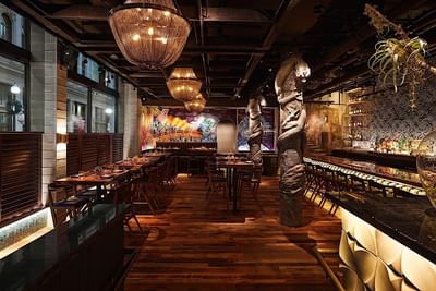 Interior of RUKA Restobar Dining Room at The Godfrey Hotel