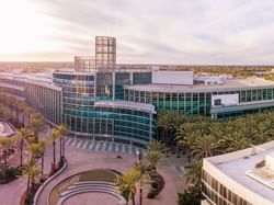 Aerial view of the Anaheim Convention Center