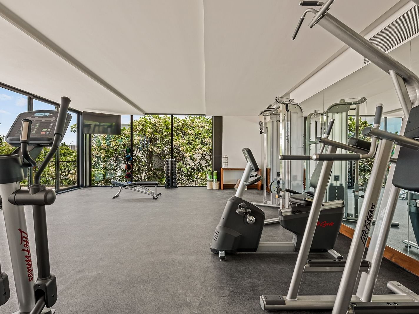 Gym and fitness center at Wayam Mundo Imperial