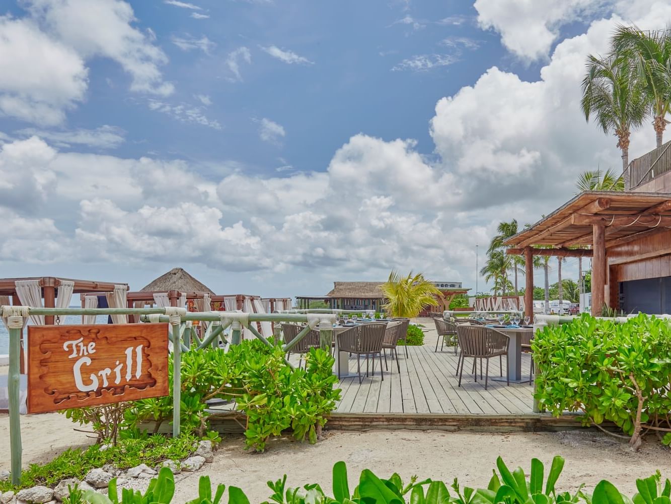 Entrance of The Grill restaurant at FA Cozumel All Inclusive