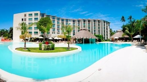 The exterior of the Outdoor pool at Gamma Plaza Ixtapa