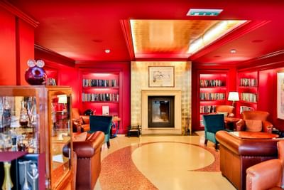 Fireplace Lounge at Aria Hotel in Prague