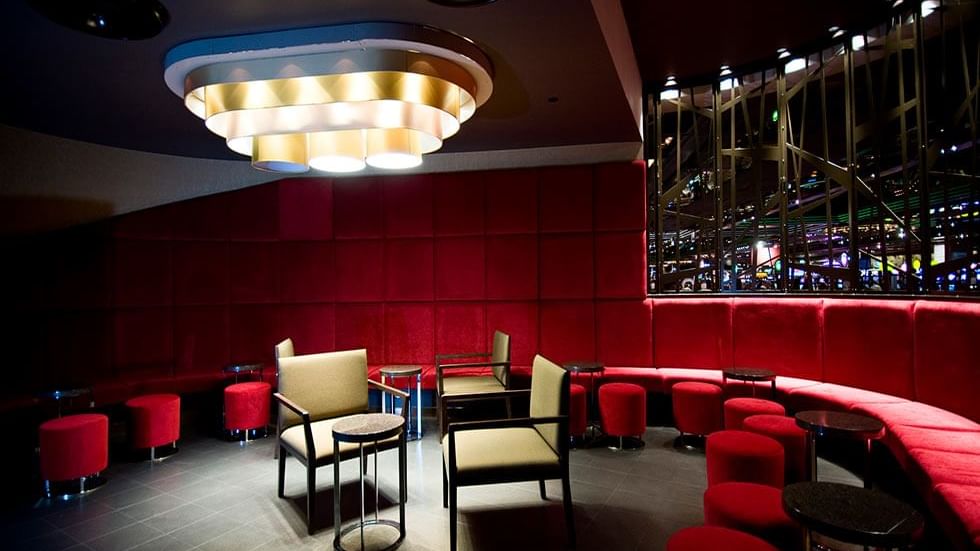 Interior of the lounge area in Mesh Bar at Crown Hotel Perth