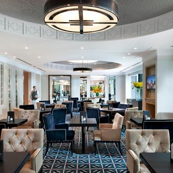 Lounge area in Crystal Club at Crown Towers Melbourne