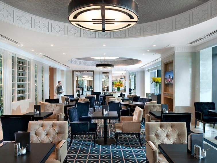 Lounge area in Crystal Club at Crown Towers Melbourne