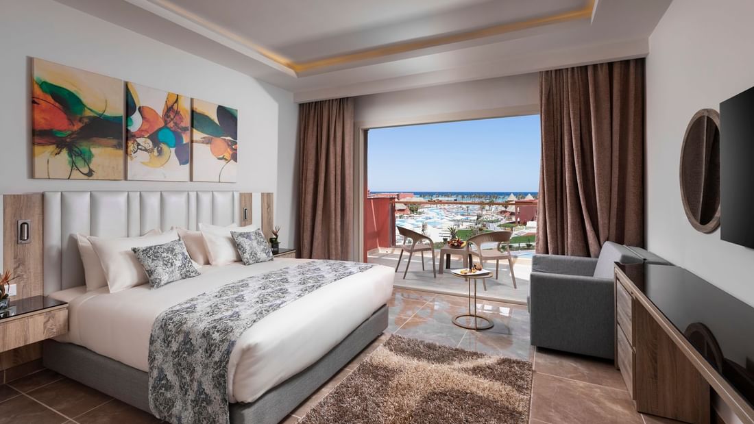 Deluxe Room With Sea View at Pickalbatros Laguna Vista Hotel in Sharm El Sheikh