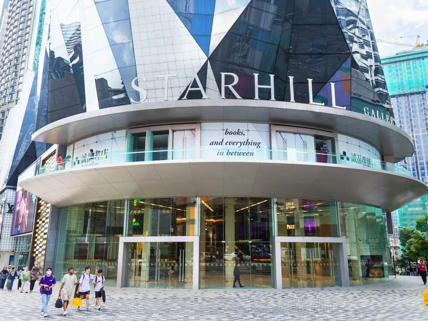 Exterior view of The Starhill, a place to do shopping in Kuala Lumpur near Imperial Lexis