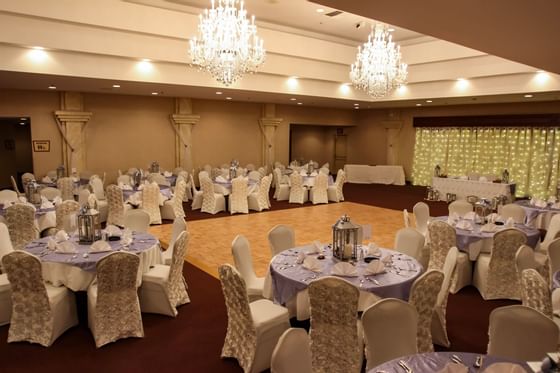 View of wedding banquet at Wedgewood Resort