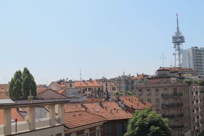 City view from Hotel Mozart in Milan