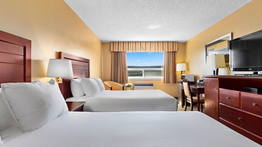 two queen guest room in Williams Lake, BC - Coast Fraser Inn