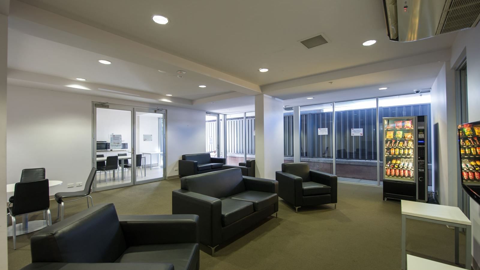 Resident lounge on the ground level available for all residents to use