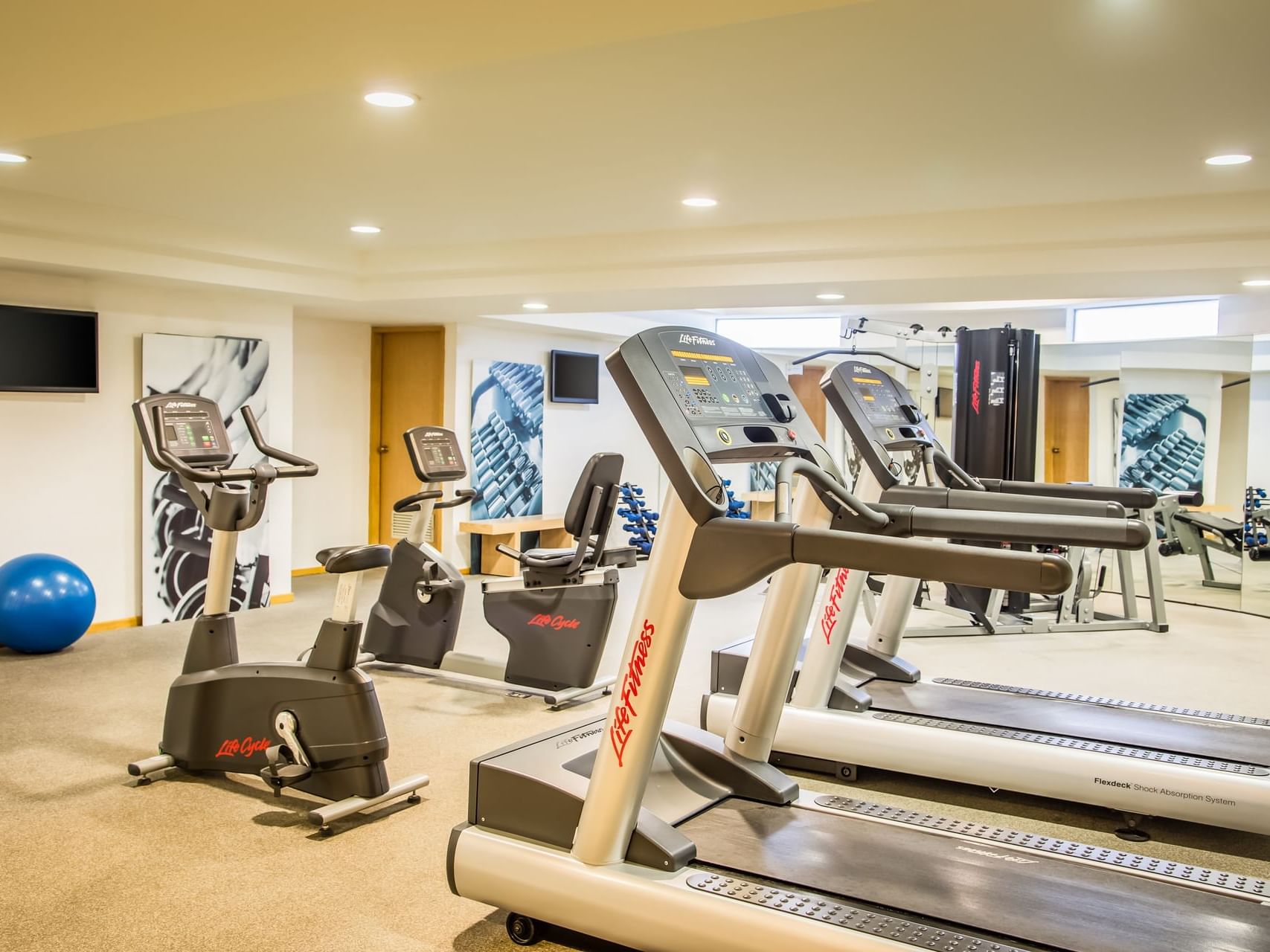 Exercise Machines in the Gym Wellness Center at Fiesta Inn