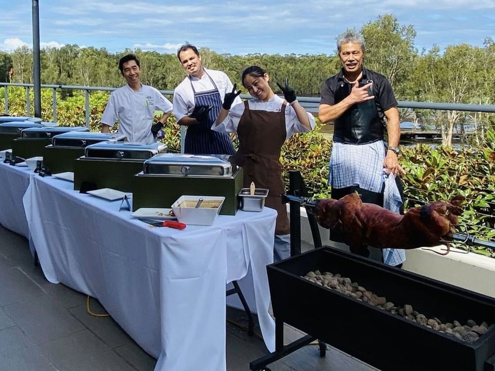 Karinyas Spit Roast on the Terrace