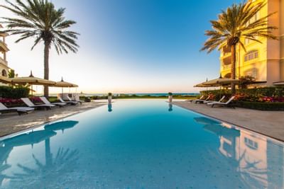 Pool with seating area at The Somerset On Grace Bay