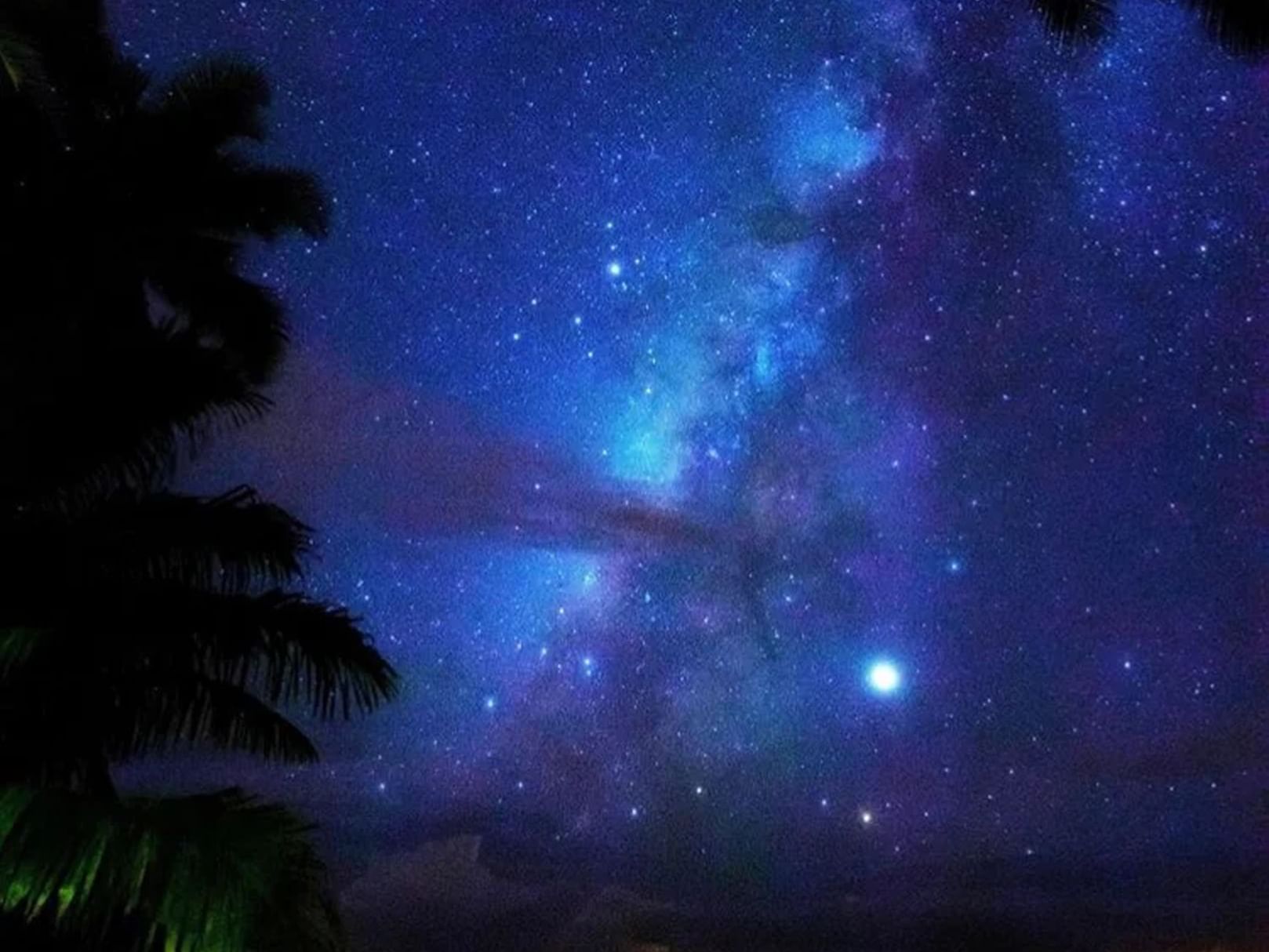 Unique view of the night sky near Playa Cativo Lodge